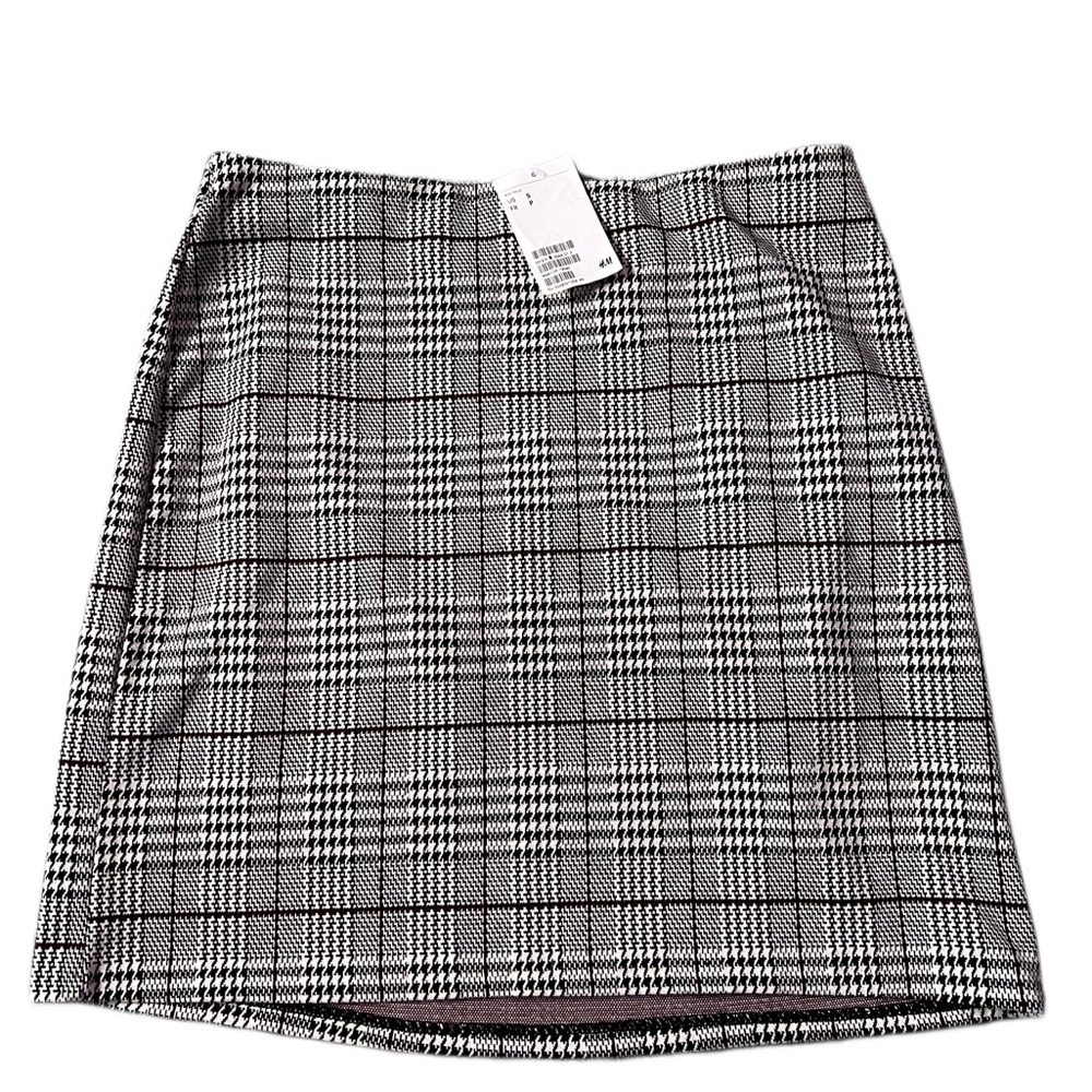 H&M Plaid A-Line Skirt